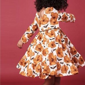 Pink Chicken Size 7 Coralee Dress, Antique White Floral